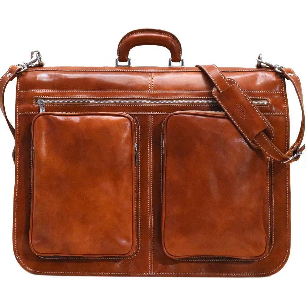 Floto Leather Venezia Garment Bag