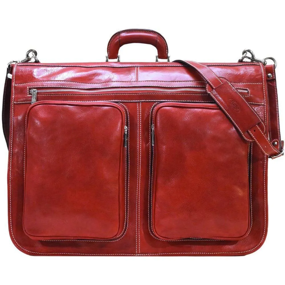 Floto Leather Venezia Garment Bag