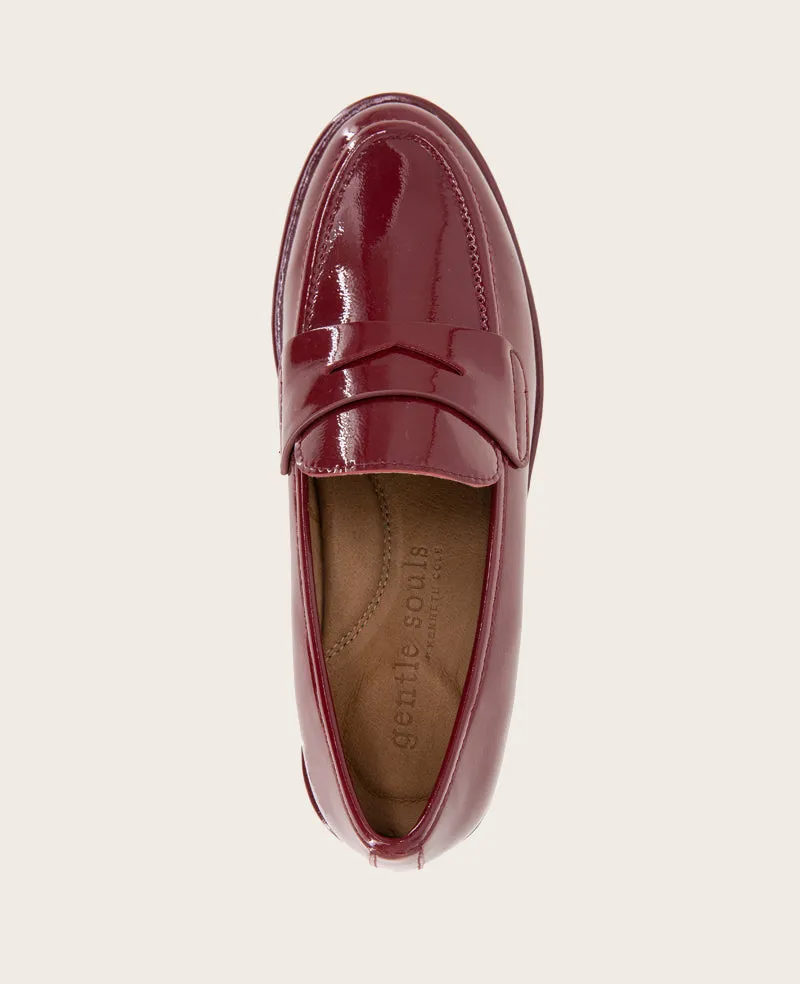 GENTLE SOULS - Cybil Crinkle Patent Loafer