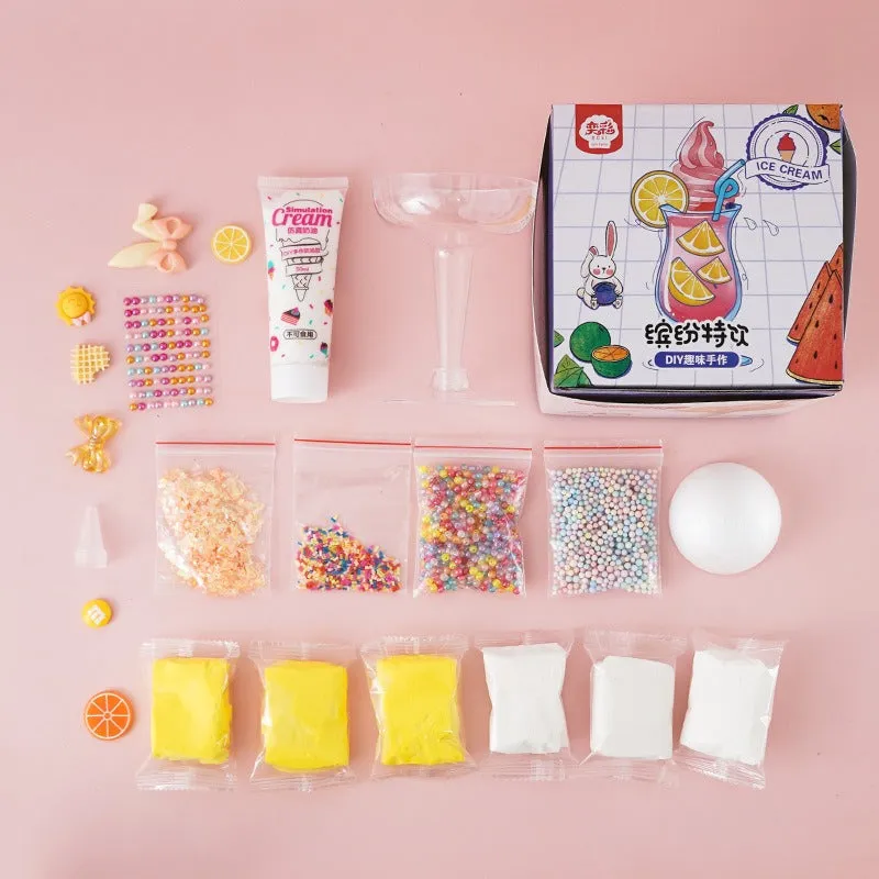 Handmade DIY Cream Gel Ice Cream Cup Material Kit