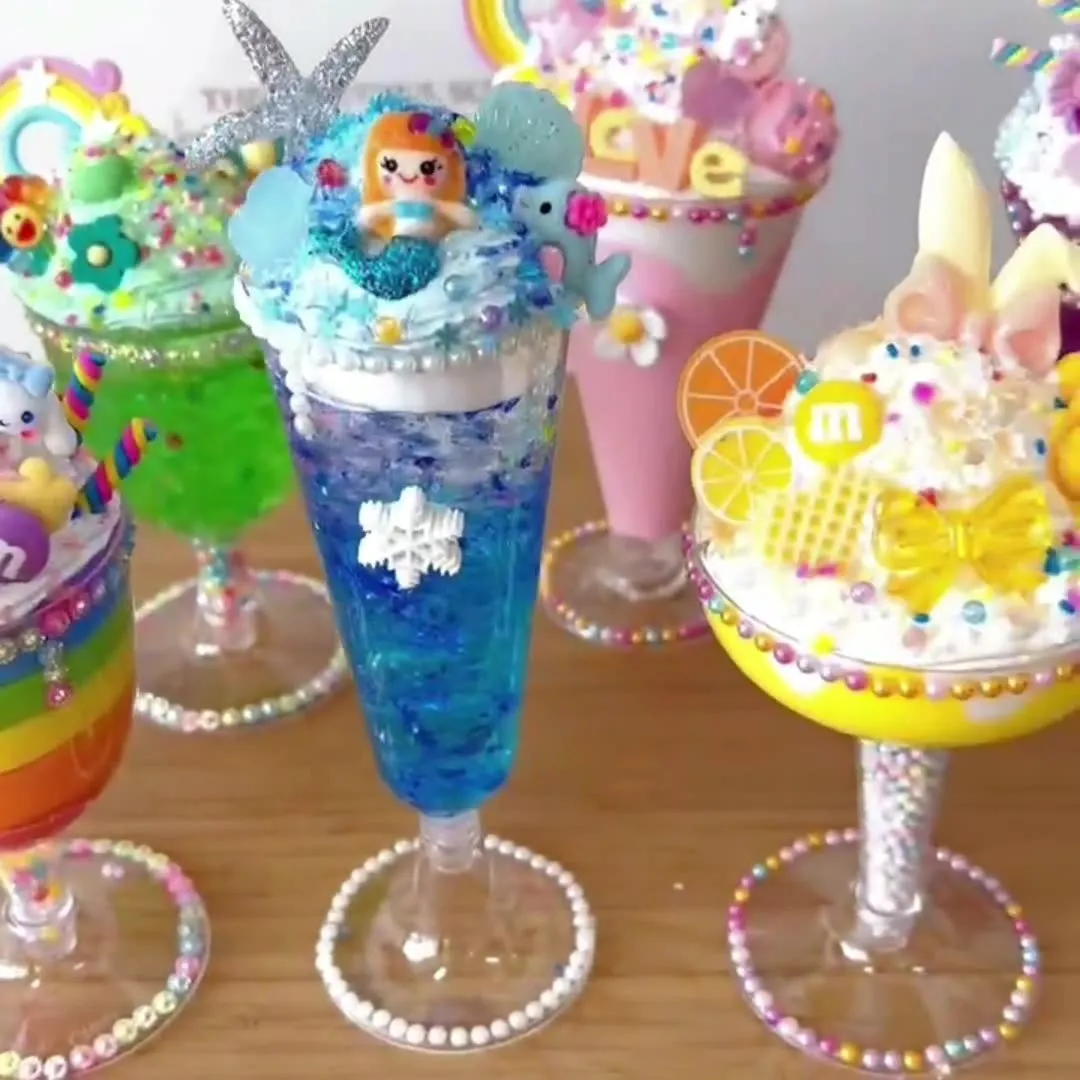 Handmade DIY Cream Gel Ice Cream Cup Material Kit