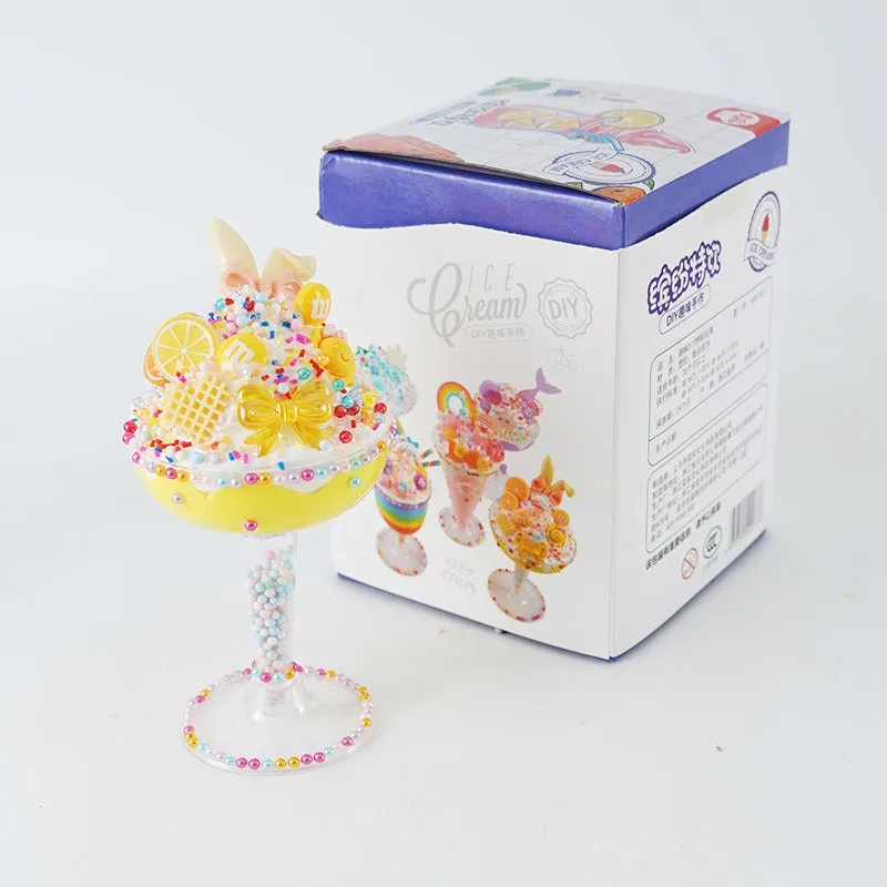 Handmade DIY Cream Gel Ice Cream Cup Material Kit