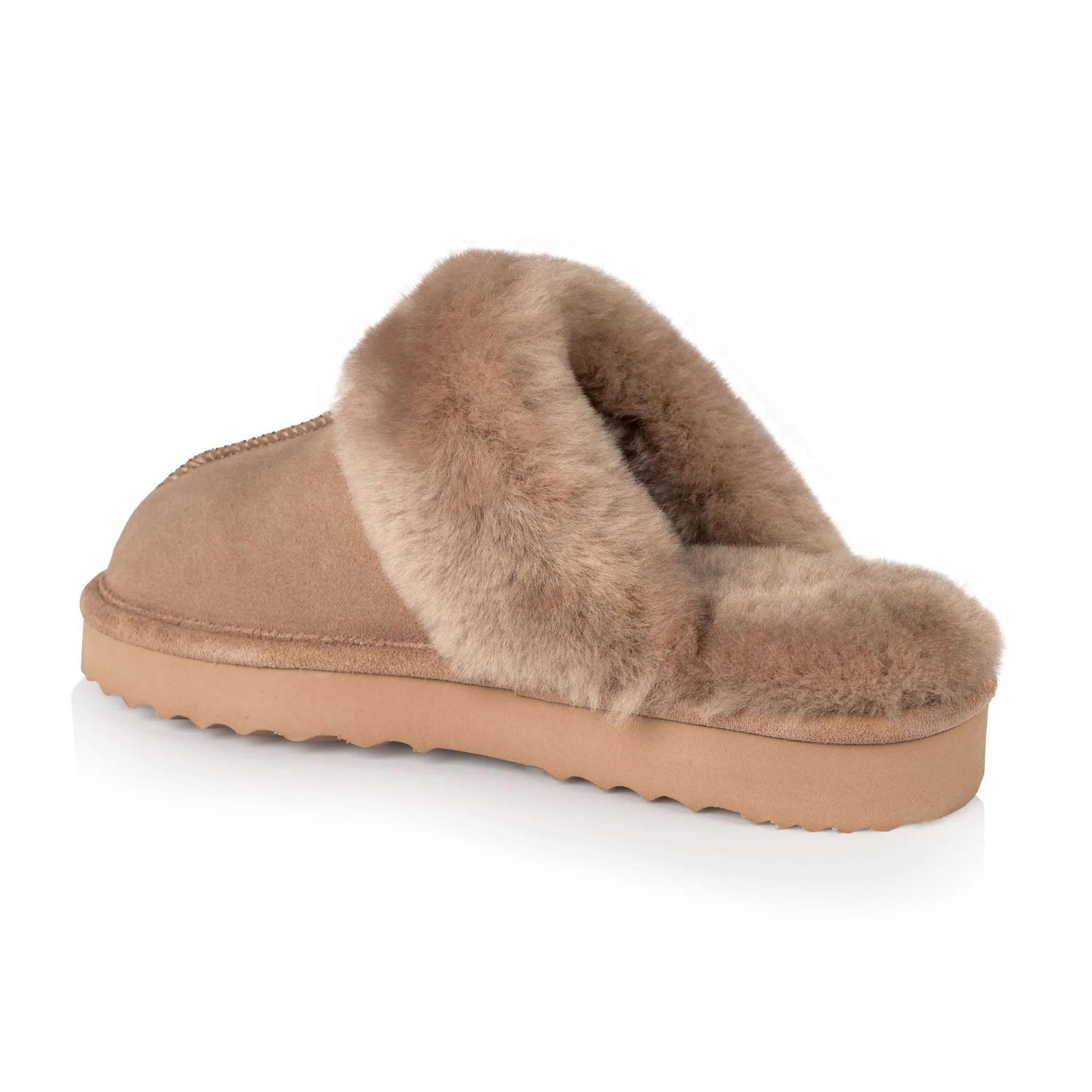 Luxurious Bronze Harlow Womens Comfort Slippers