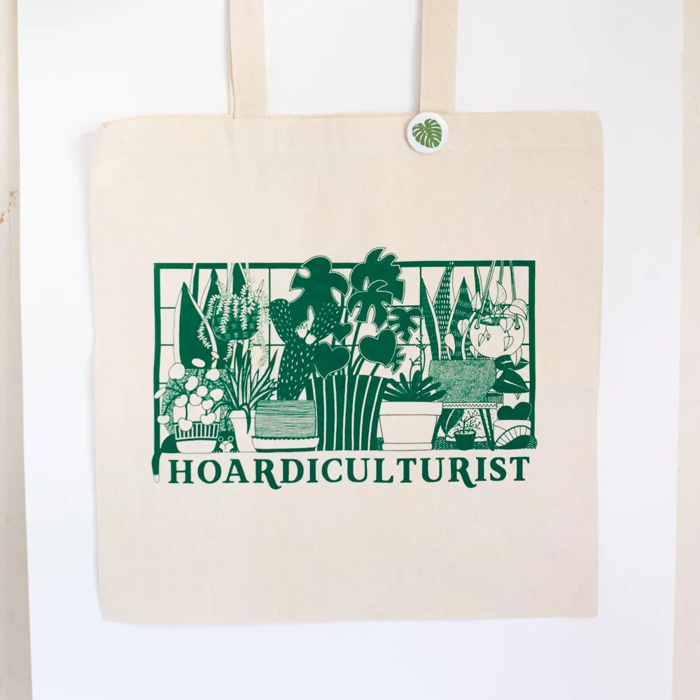 Hoardiculturist tote bag, plant lover gift idea, plant collector gift, plant themed tote bag