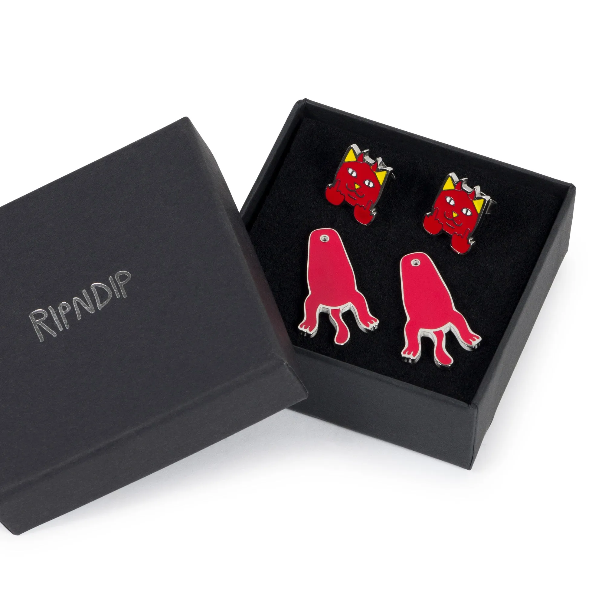 Lord Devil Earrings (Red)