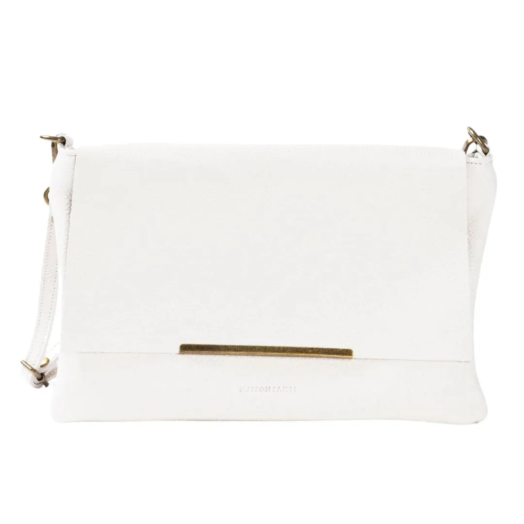 MAISON FANLI - Leather Crossbody - CREAM