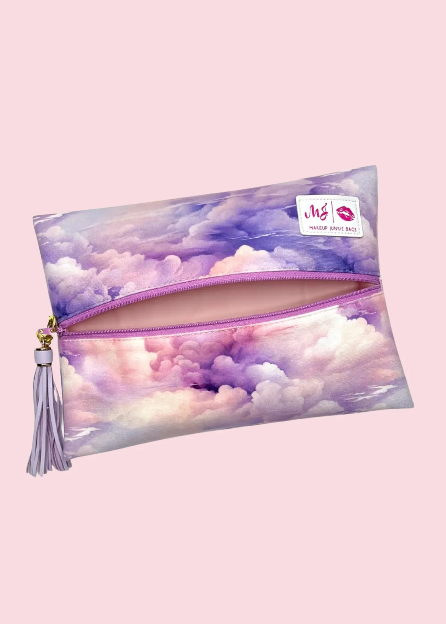 Makeup Junkie Bags - Pink Clouds Flat Lay [Pre-Order]