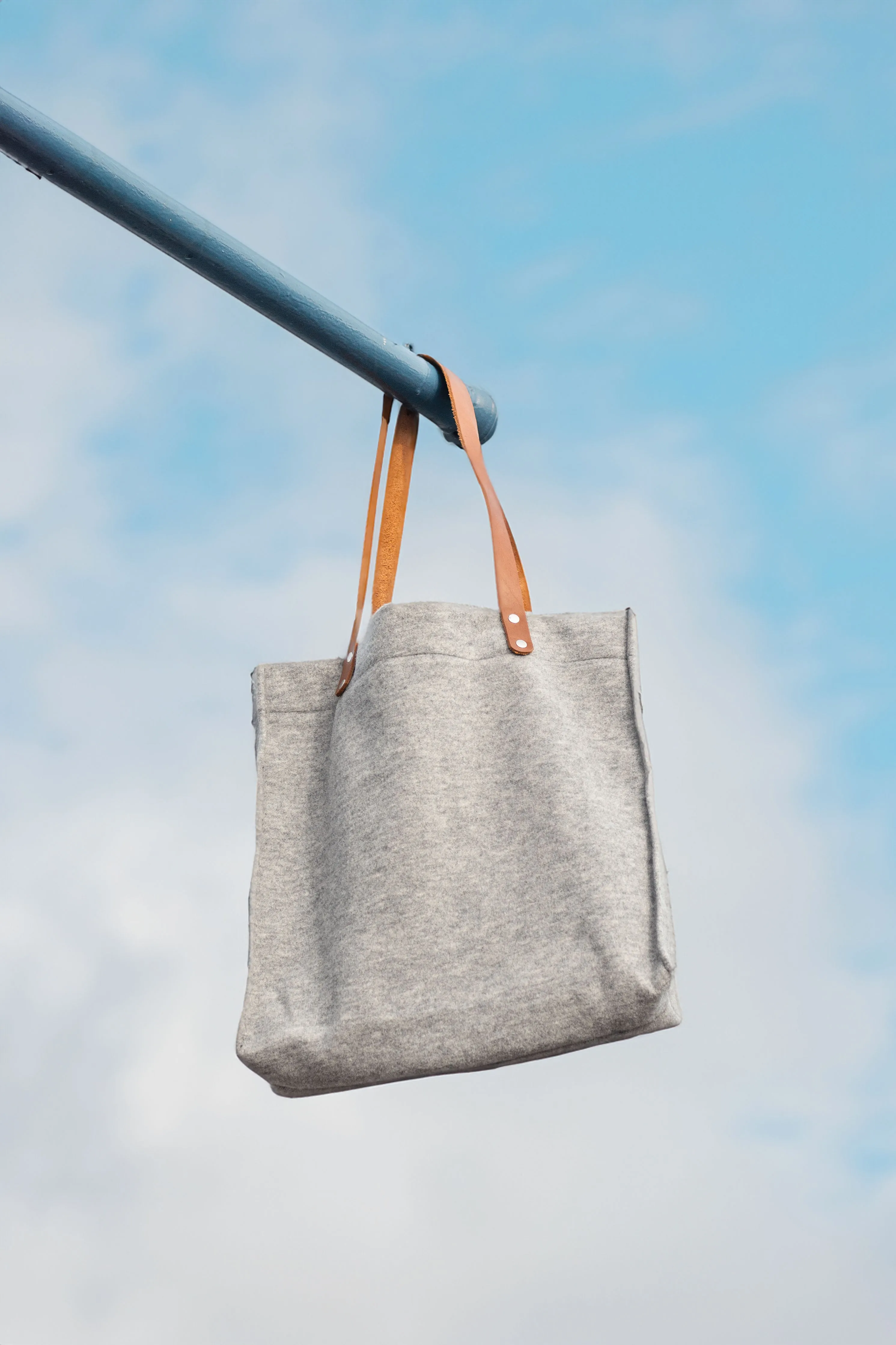 Melton Tote Bag | Grey