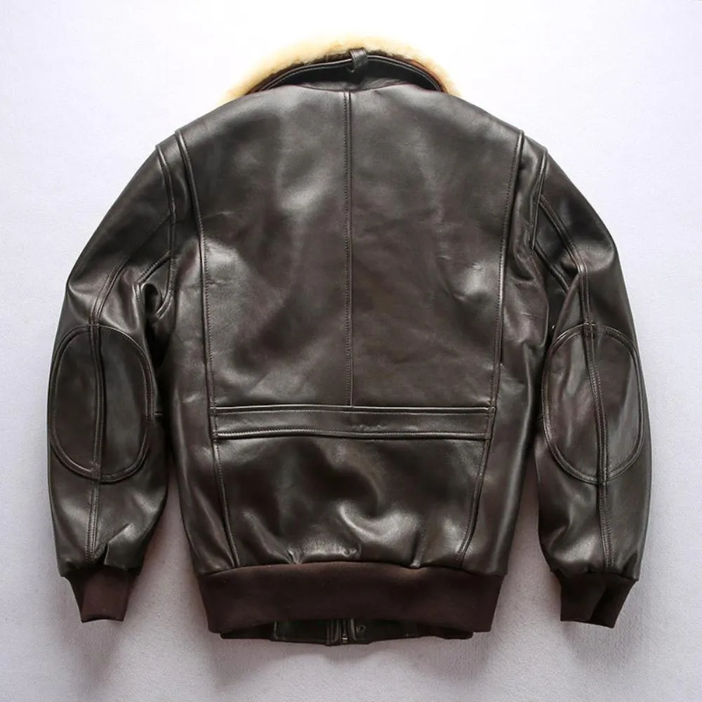 Mens G1 Sheepskin Bomber Jacket