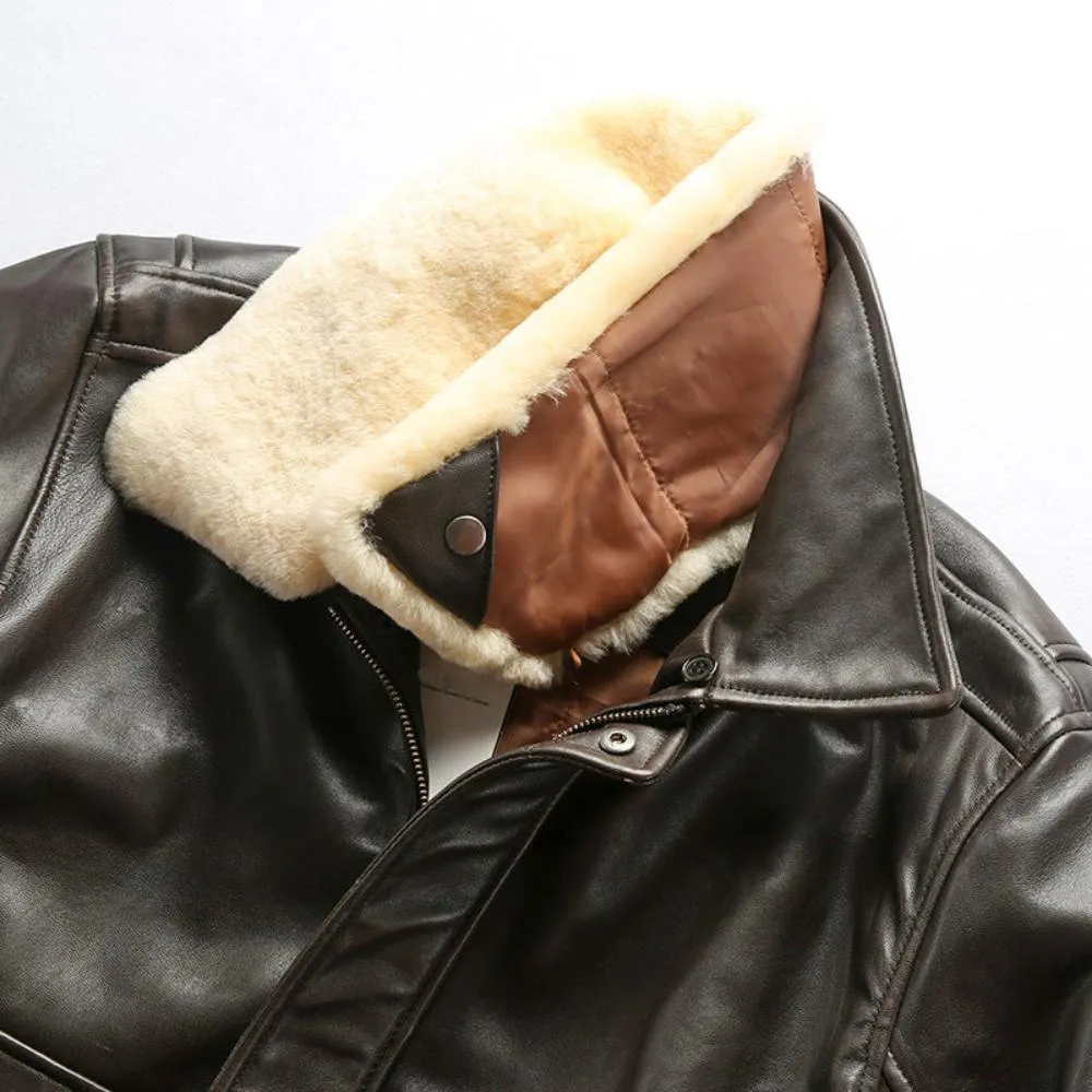 Mens G1 Sheepskin Bomber Jacket