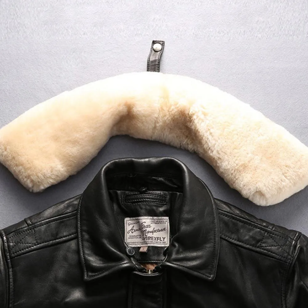 Mens G1 Sheepskin Bomber Jacket