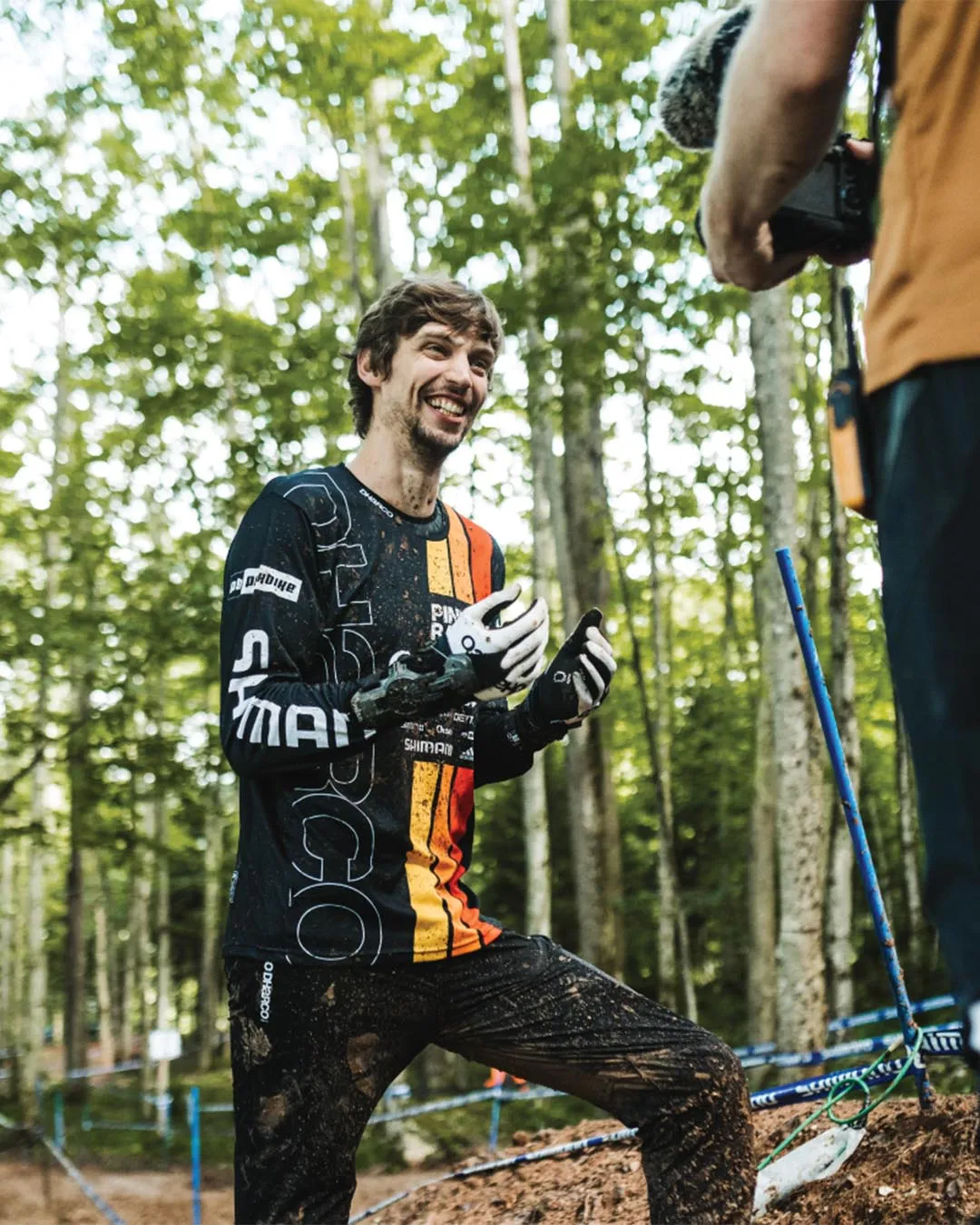 Mens Gravity Jersey | Pinkbike Team Replica Black