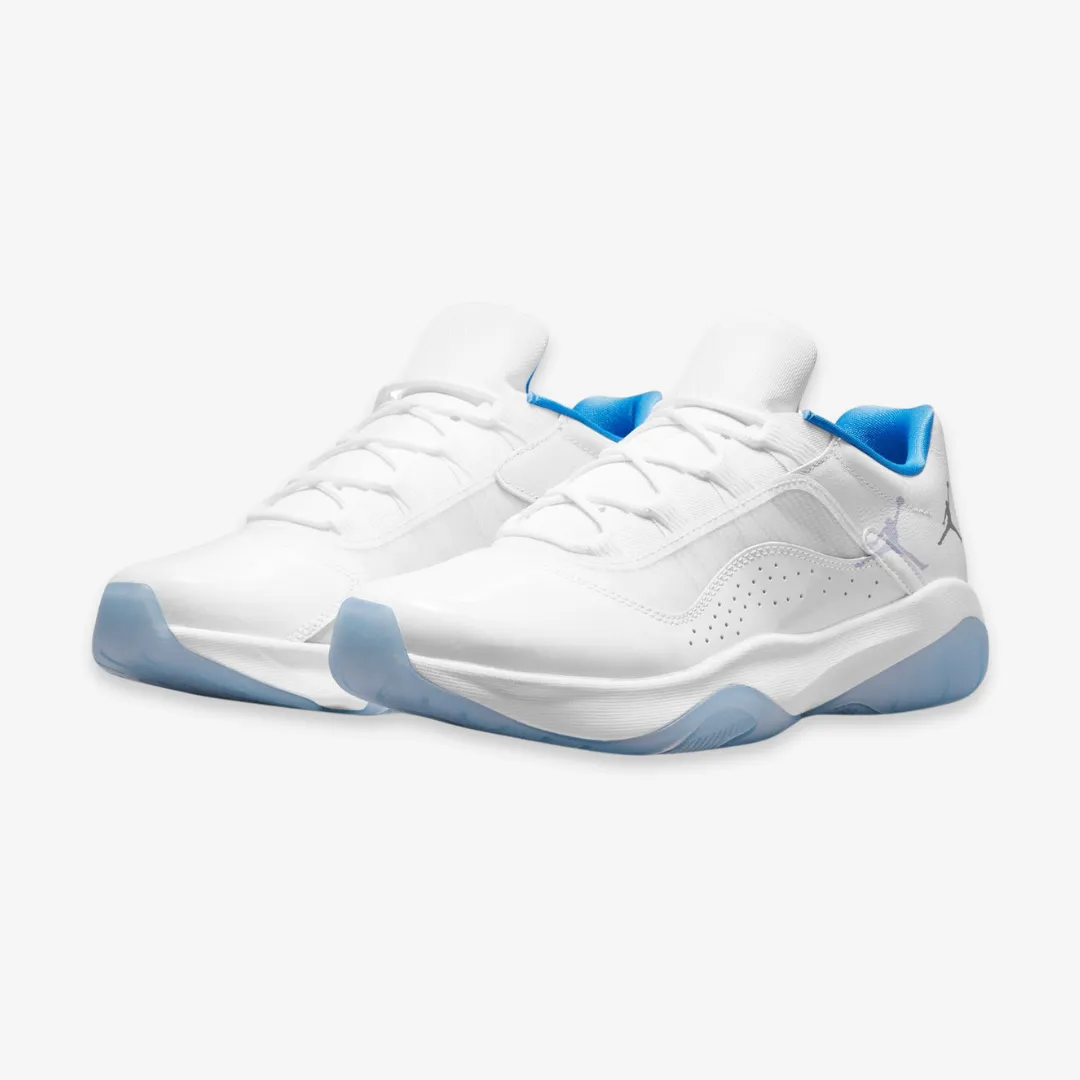 mens jordan 11 cmft low (white/armory navy)