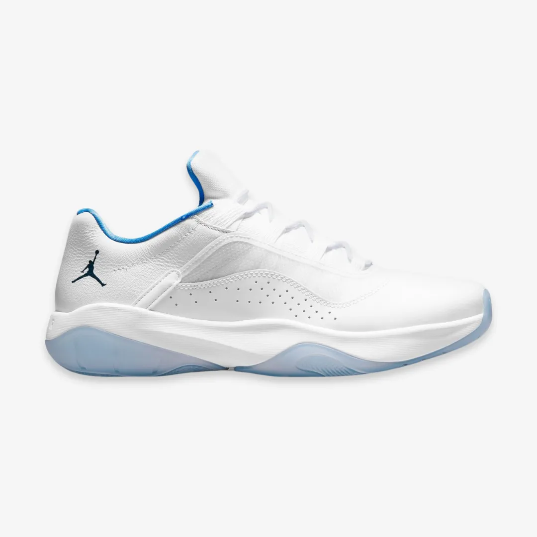 mens jordan 11 cmft low (white/armory navy)