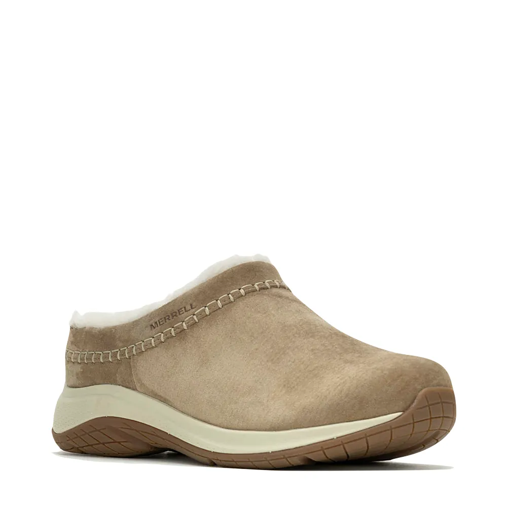 Merrell Women's Encore Ice 5 Waterproof Suede Leather Clog (Camel)