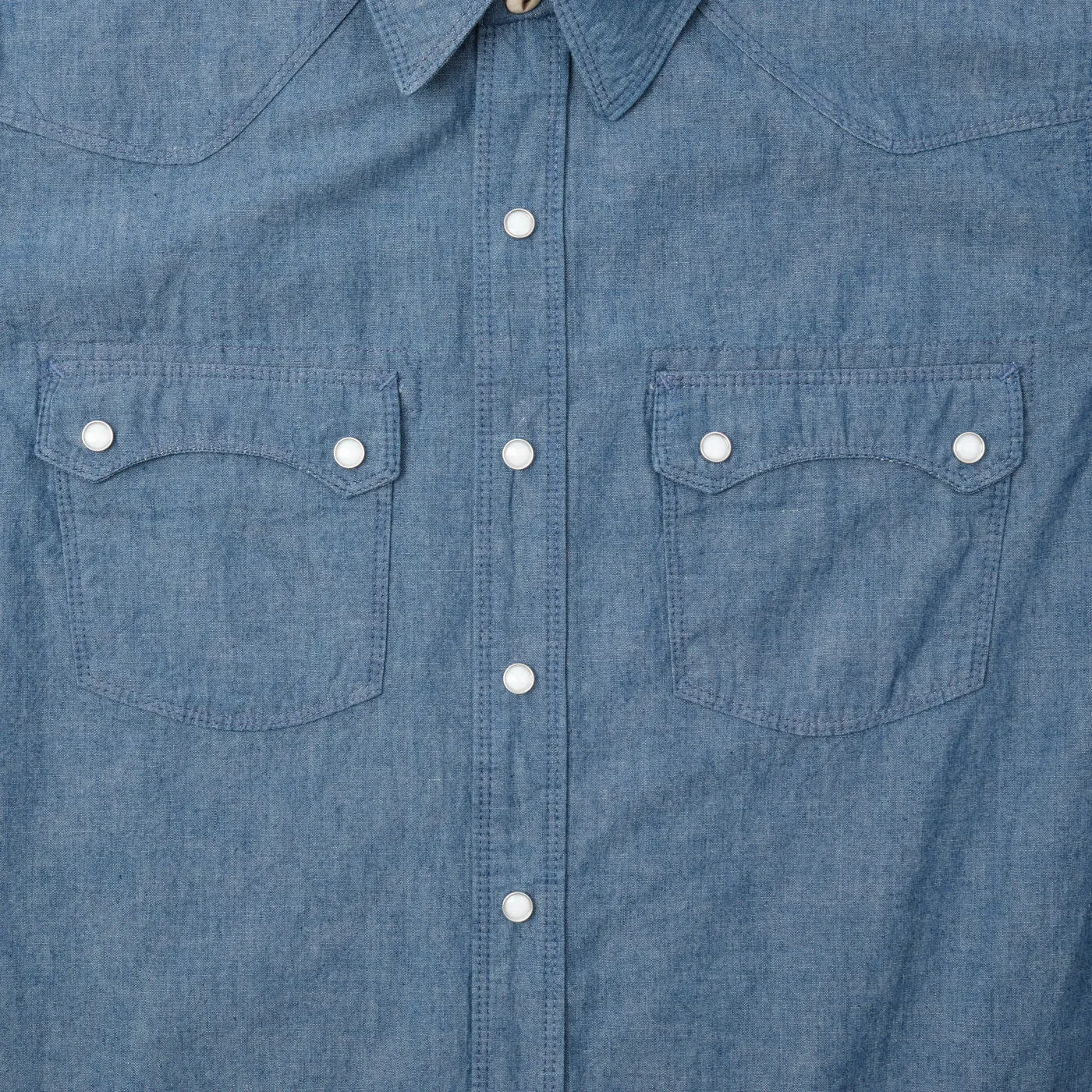 Modern Western S/S Shirt | Chambray | Freenote Cloth