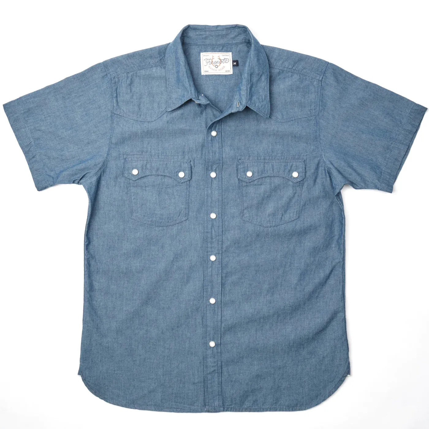 Modern Western S/S Shirt | Chambray | Freenote Cloth