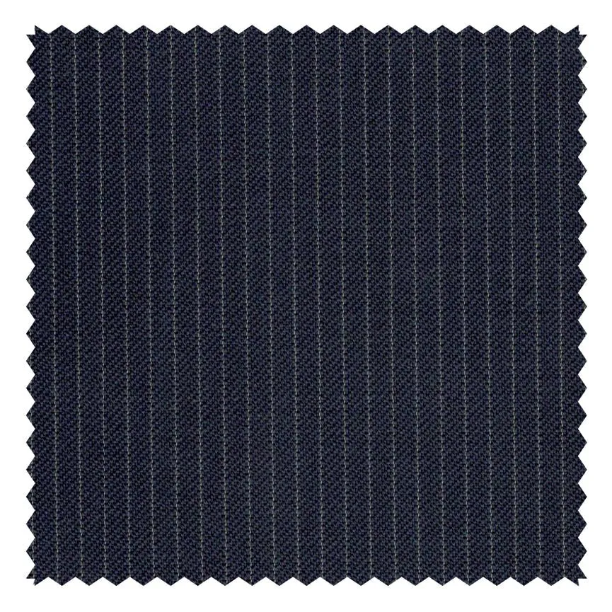 Navy "Four Seasons" Narrow Pinstripe