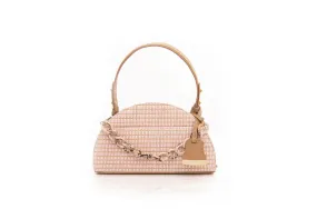 Nude Raffia Jenna Taco Bag