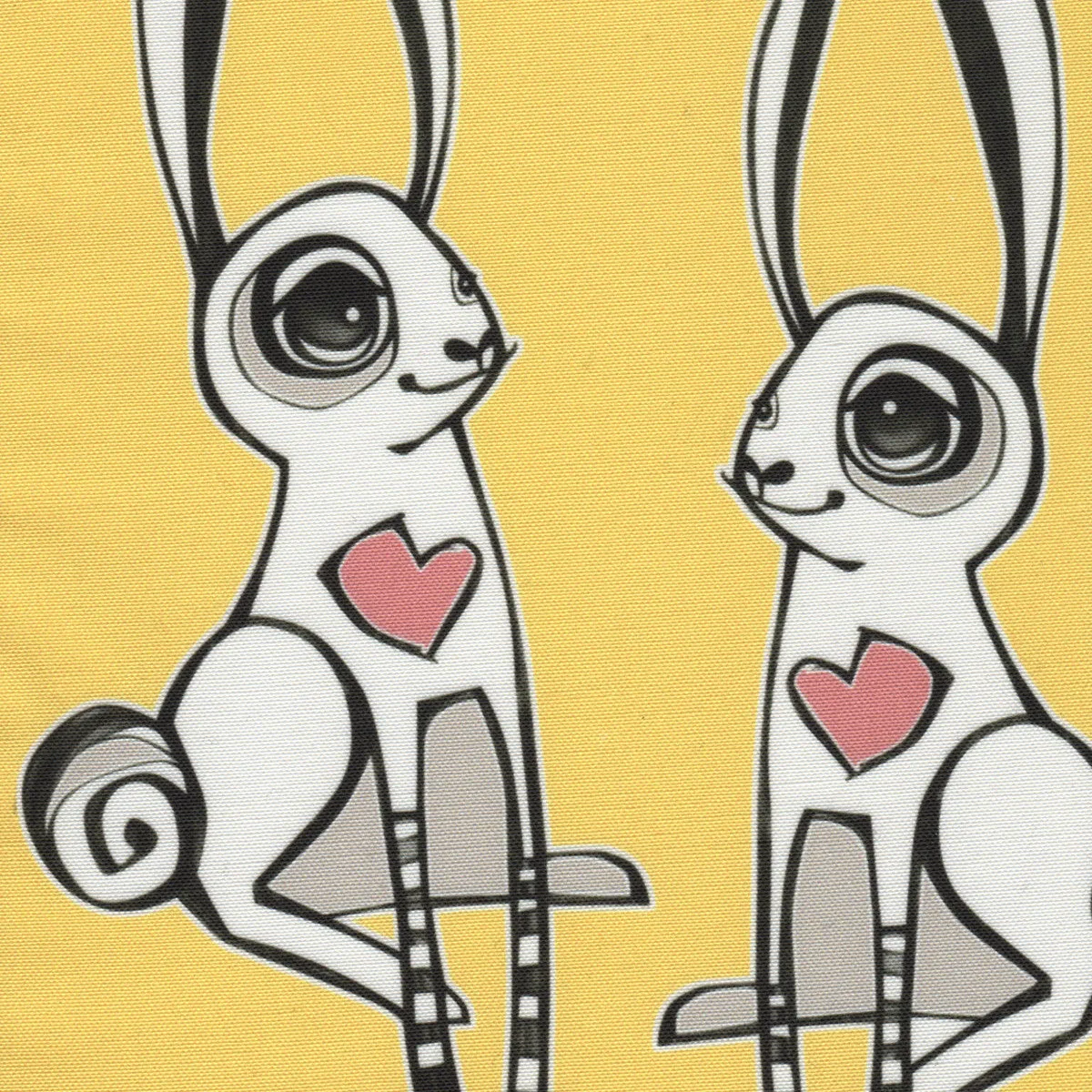 "Love Bunnies" Vegan Clutch/Crossbody Bag - Design by Berkeley artist Michelle White (Multicolored )