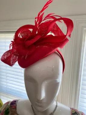 Ruby Red Fascinator