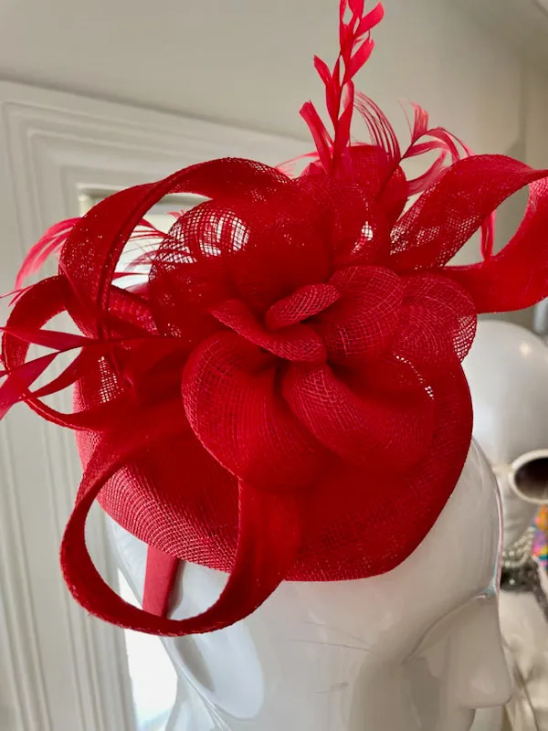 Ruby Red Fascinator