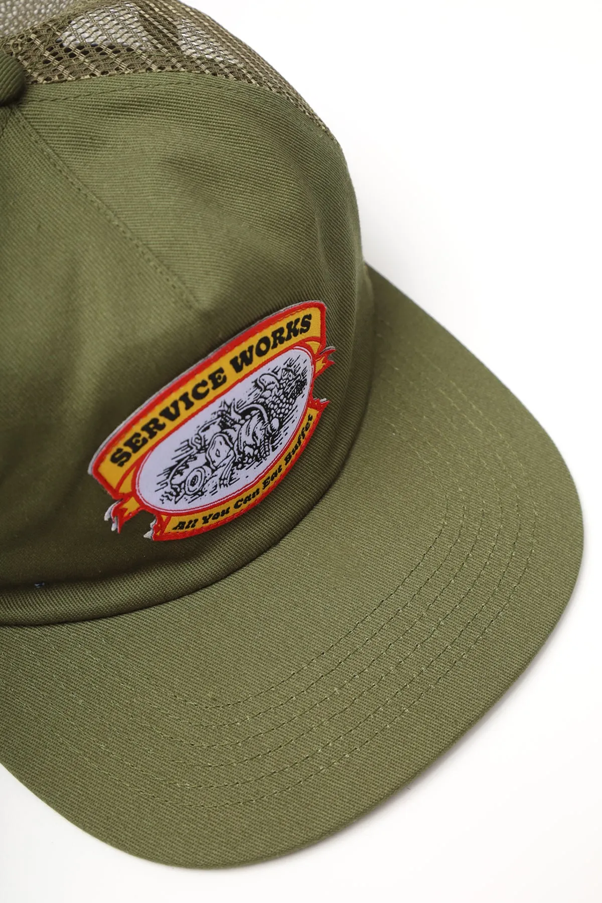 Service Works Olive Green Eat Trucker Hat