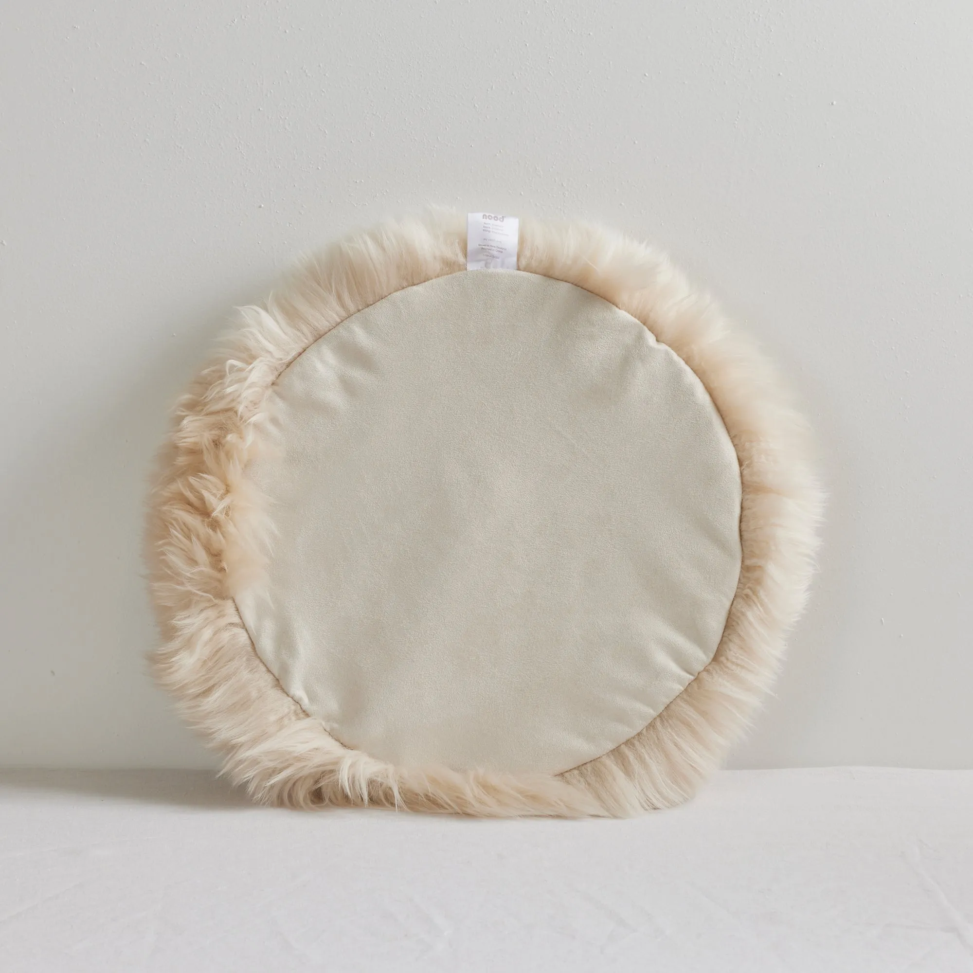 Sheepskin Seat Cushion - Sand - 40cm