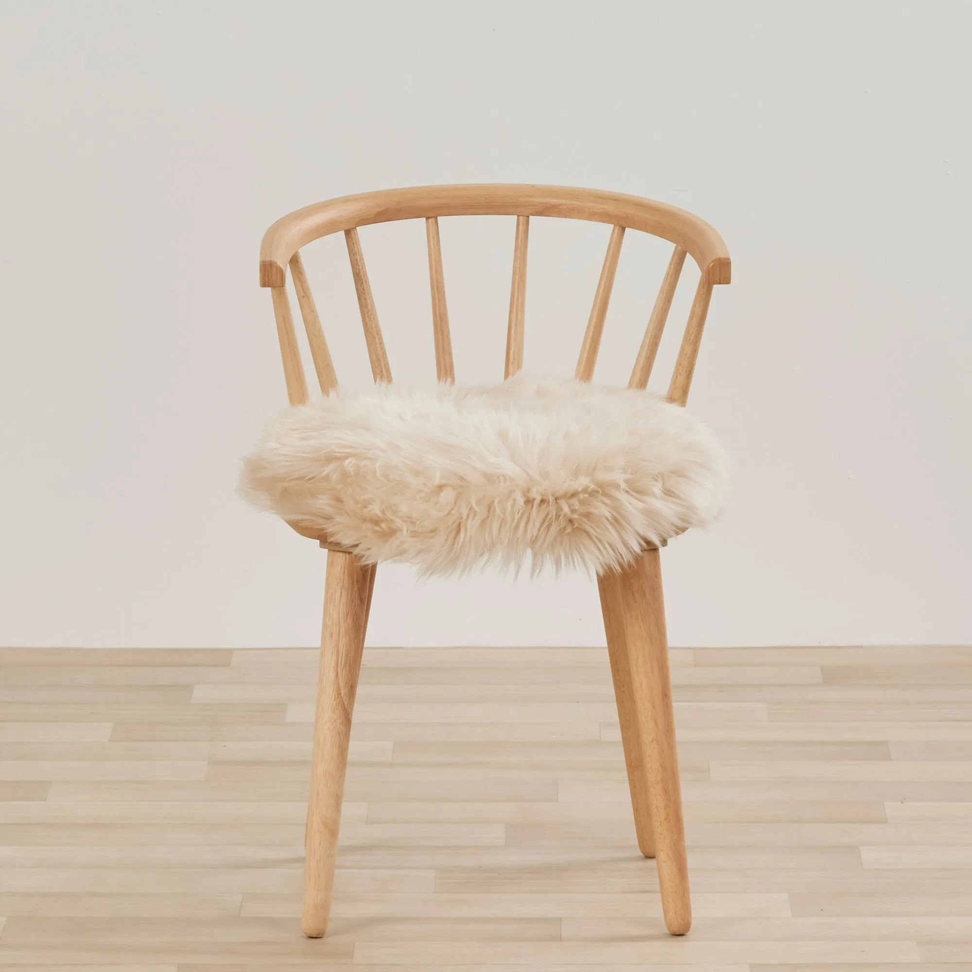 Sheepskin Seat Cushion - Sand - 40cm