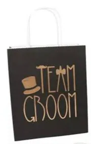 TEAM BRIDE AND TEAM GROOM GIFT BAGS