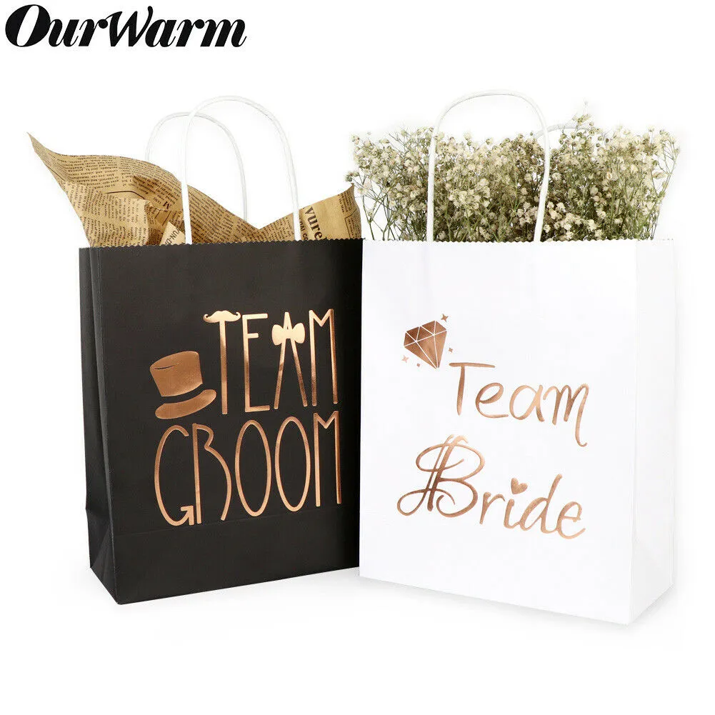 TEAM BRIDE AND TEAM GROOM GIFT BAGS