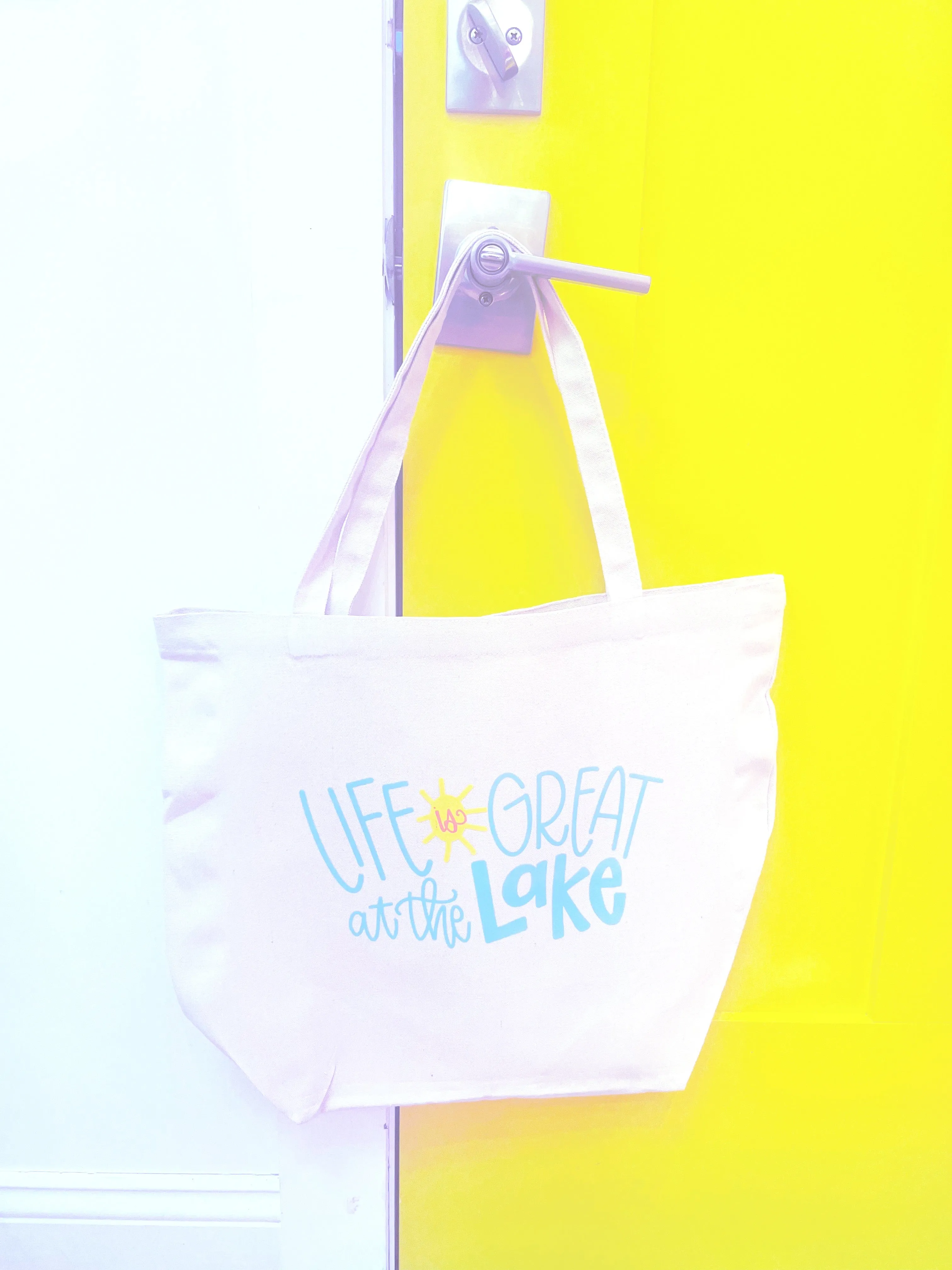 Tote Bag - Life is Great at the Lake