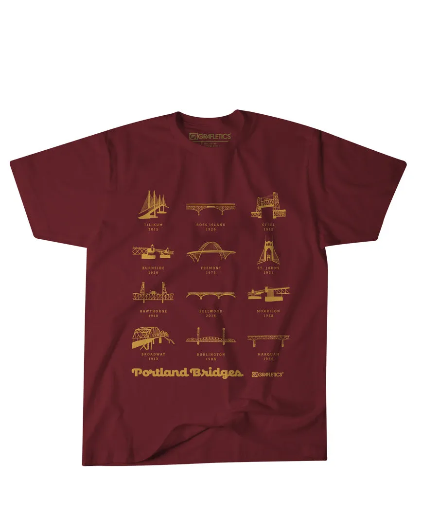 Youth - Portland Bridges Tee - Multiple Colors