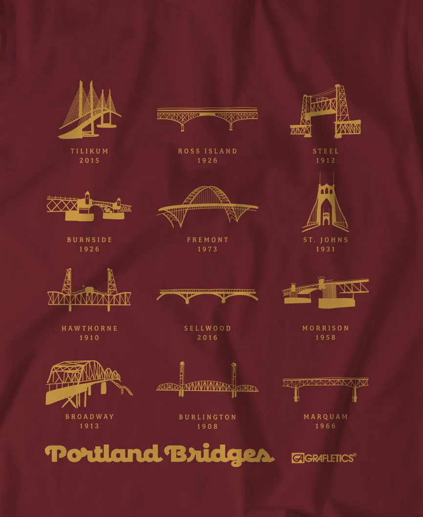 Youth - Portland Bridges Tee - Multiple Colors